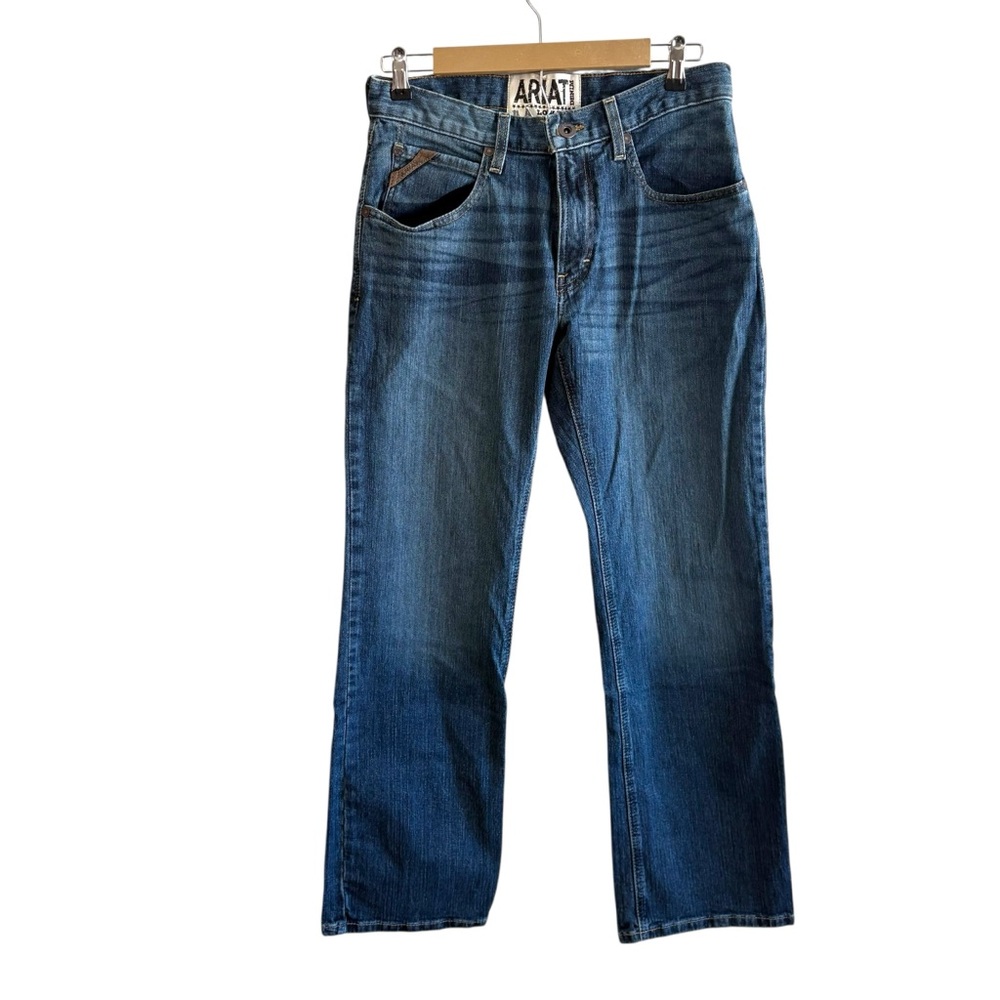 Ariat Size 31 M4 Low Rise Bootcut Jeans Dark Wash Western Workwear Utility Denim